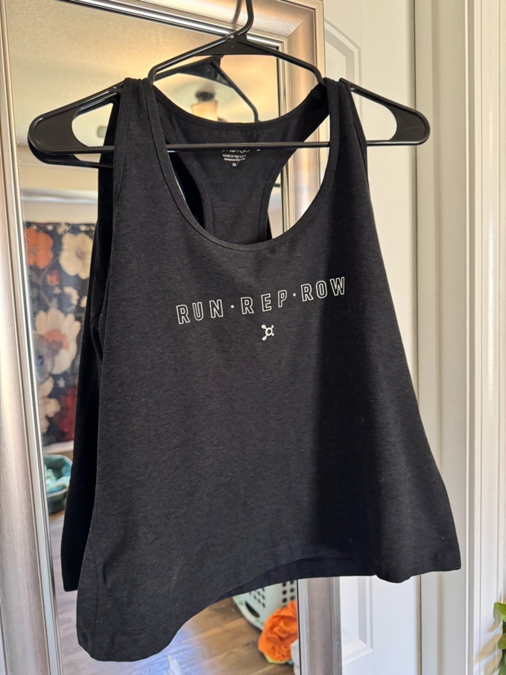 RUN·REP·ROW Orangetheory - OTF Women's Black Racerback Tank Top